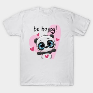 Cute Cartoon Panda T-Shirt